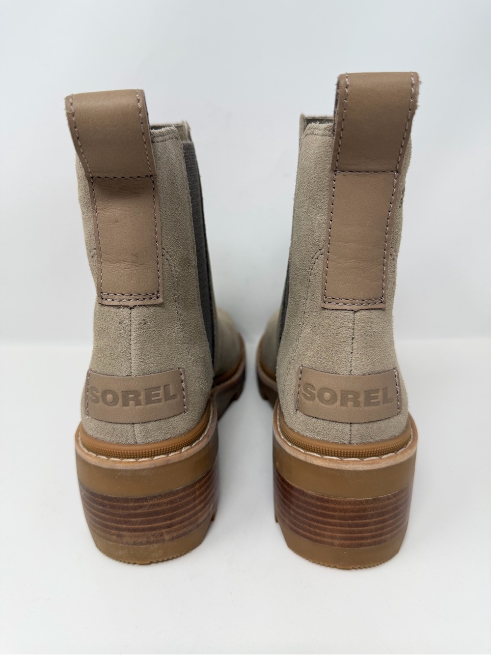 Sorel Joan Now Chelsea Boots Omega Taupe, Gum 2 Size 6.5 - Picture 5 of 12